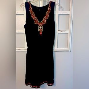 White Black House Market Embroidered Dress